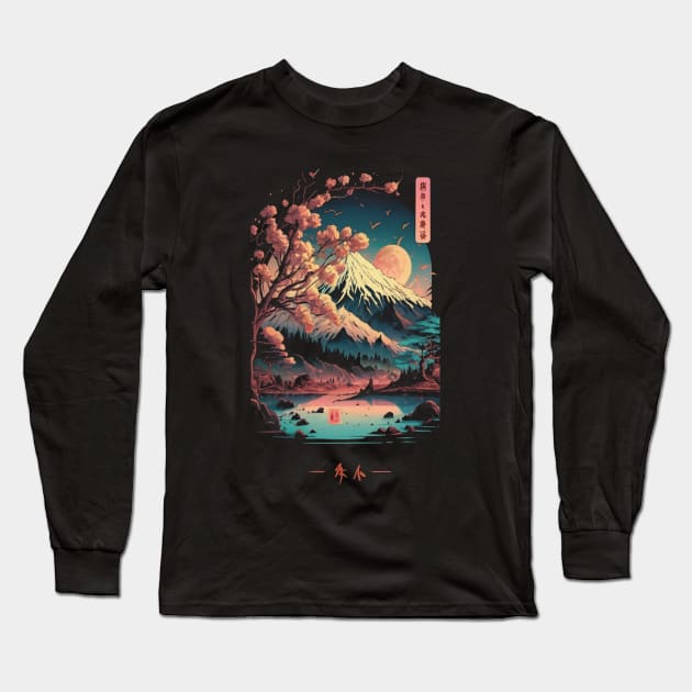 Fuji Long Sleeve T-Shirt by Ridzdesign